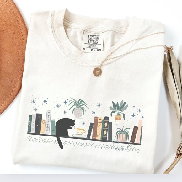 NEW Comfort Colors Cat Mom Plants Graphic Tee  S-3X - Picture 3 of 5